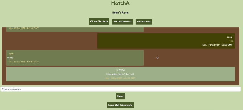 Matcha Chatroom